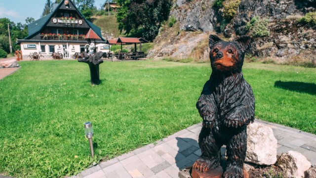 Aufnahme: Pension Am Felsen in Königshütte, am Harzer Hexenstieg mit Gästehaus und Restaurant + Terasse
