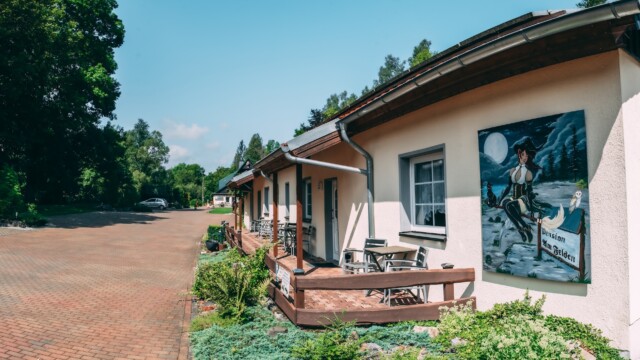 Aufnahme: Gästehaus Am Felsen in Königshütte, am Harzer Hexenstieg mit Gästehaus und Restaurant + Terassen